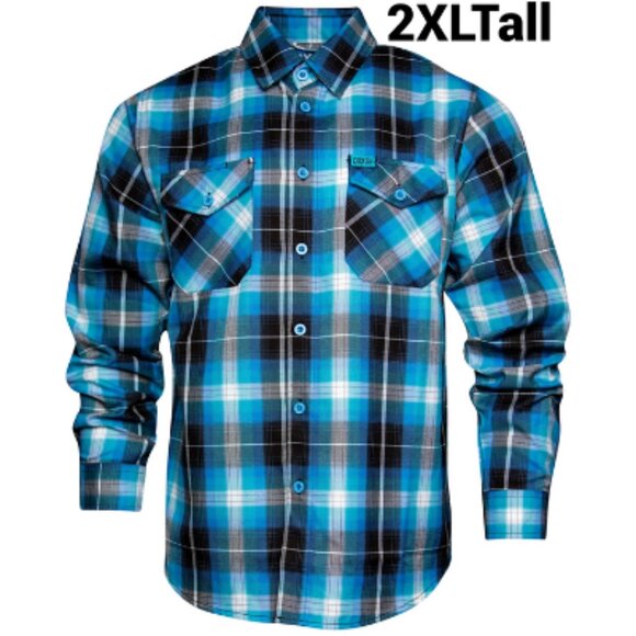 Dixxon FLANNEL FALLS Flannel Shirt - Men's 2XL Tall - Picture 1 of 11